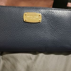 Blue Michael Kors Wallet